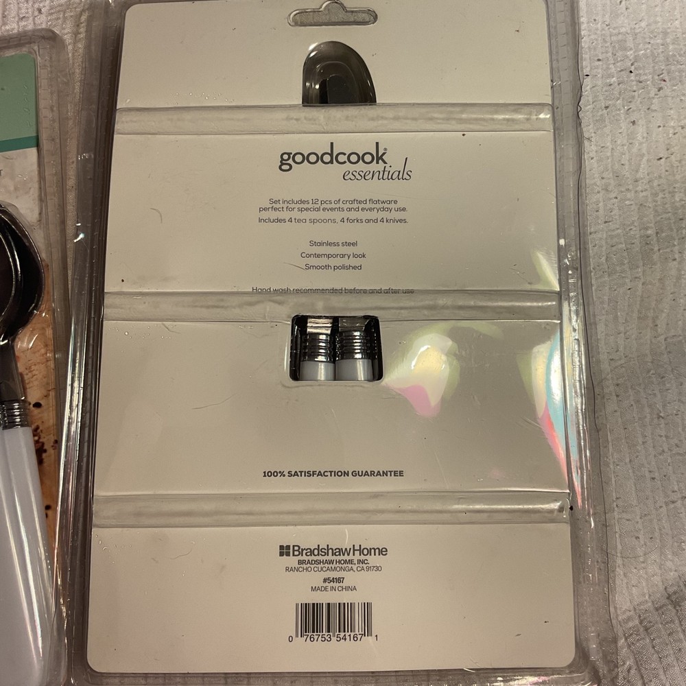 Two Goodcook Essentials 12 pc flatware sets Service for 8