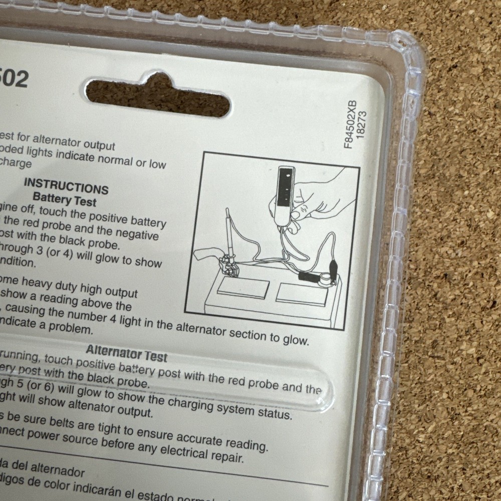 Dorman 84502 Tester - Auto Charge System Analyzer Tool