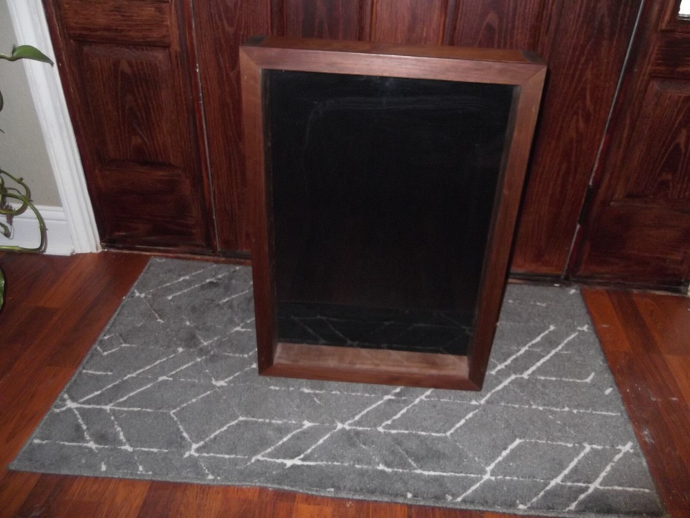 Handmade Solid Black Walnut Display/Shadow Box. 26"x18.5" Plexi Front.