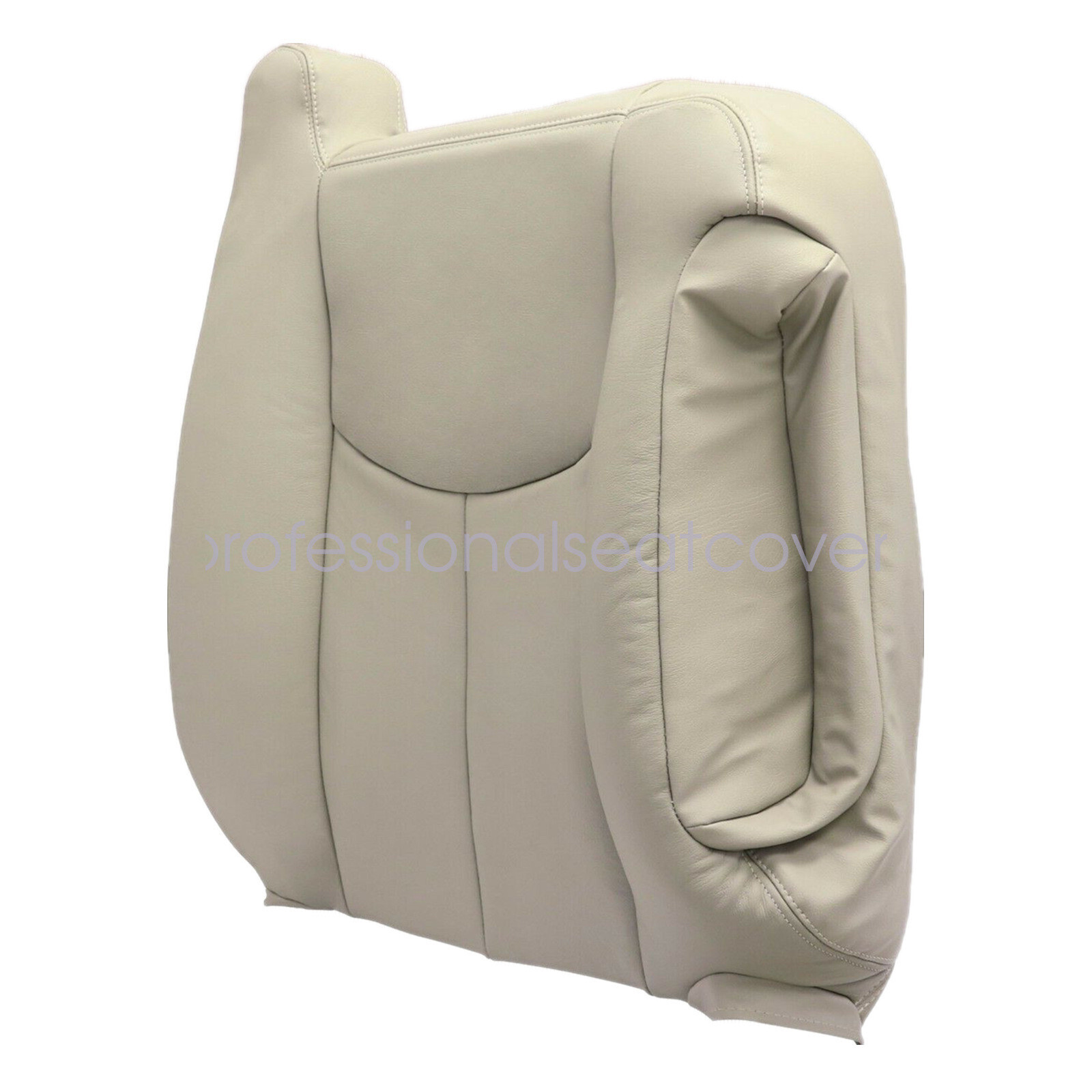 For 2003 2004 2005 2006 Chevy Tahoe GMC Yukon Front Leather Seat Cover Light Tan