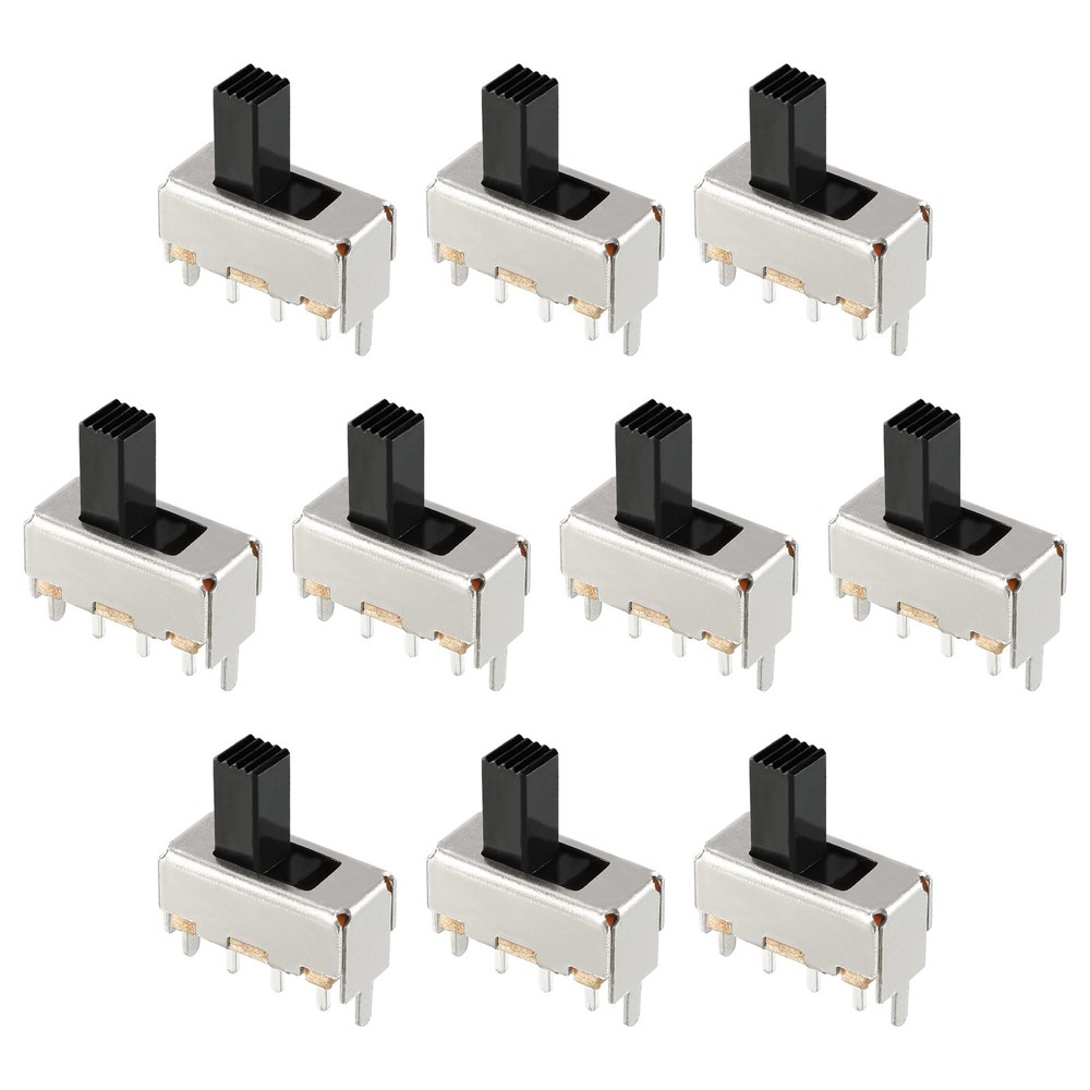 Horizontal Slide Switch DP3T 2P3T 8 Pin Terminals 3 Position PCB Panel 20Pcs