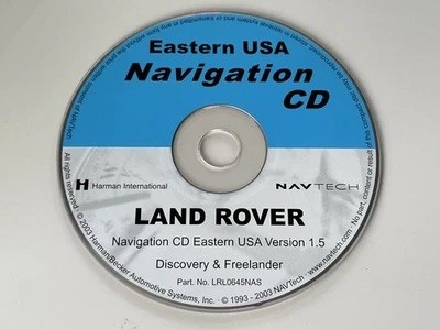2002 2003 2004 2005 Land Rover Freelander Discovery II Navigation CD EASTERN MAP