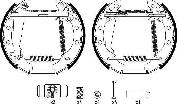 Brake Shoe Set TEXTAR 84044709