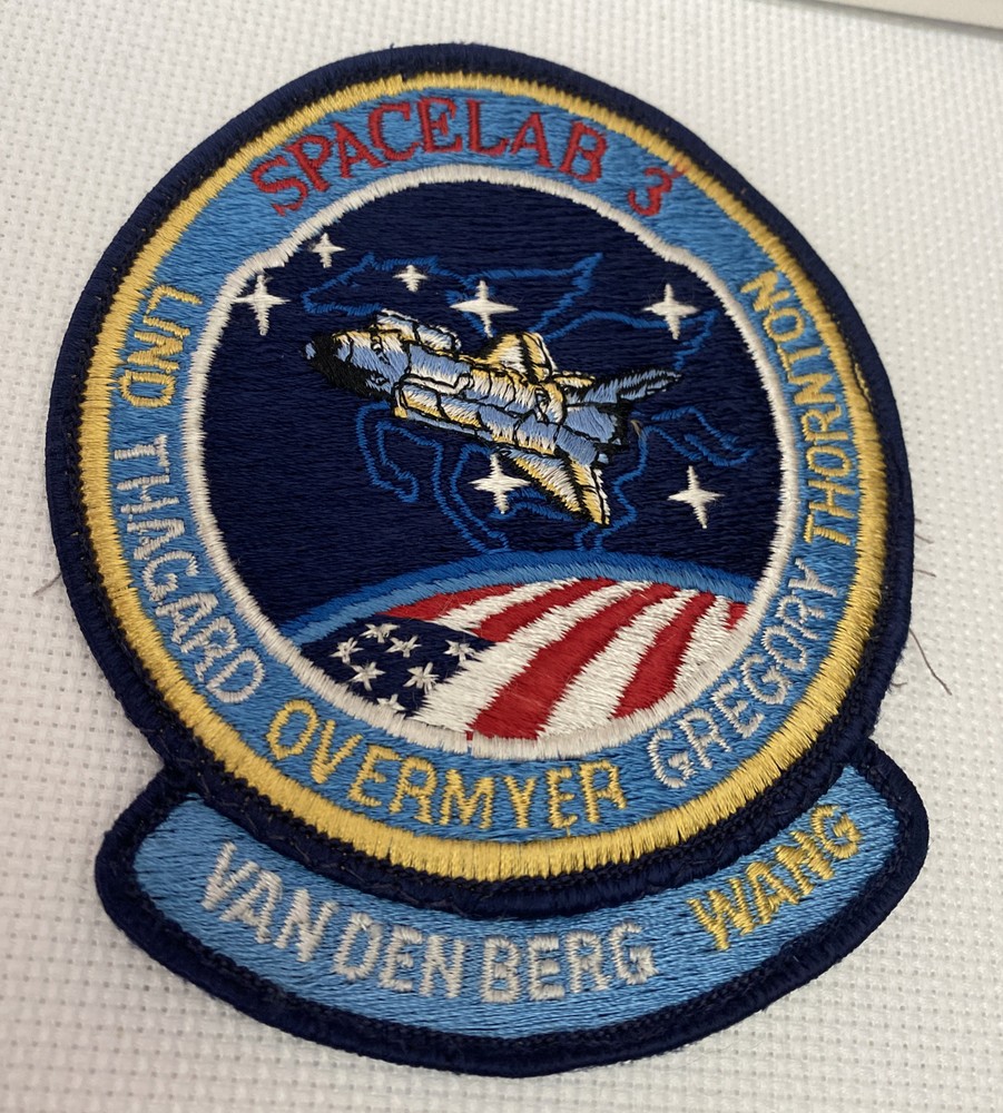 SHUTTLE CHALLENGER STS-51-B SPACELAB 3 jacket bag PATCH NASA ROCKET LAUNCH 5"