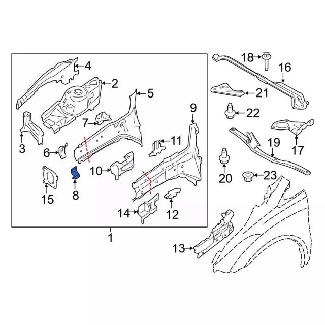 Genuine Ford Bracket AV6Z-2082-B