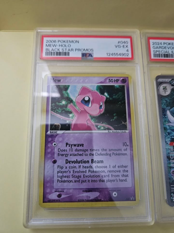 Pokemon PSA 9 Reshiram EX & PSA 9 Gardevoir EX & PSA Mew Black Star Lot
