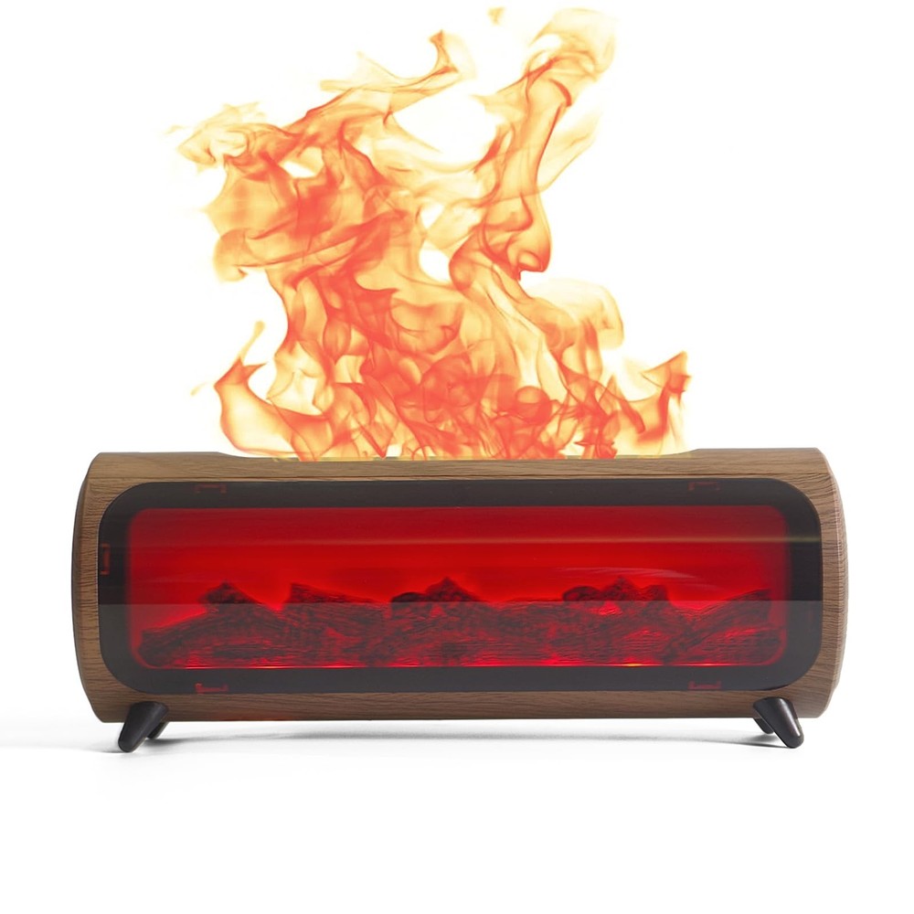 Flame Fireplace Aroma Diffuser-Aromatherapy Essential Oil Diffusion-7 Flame C...