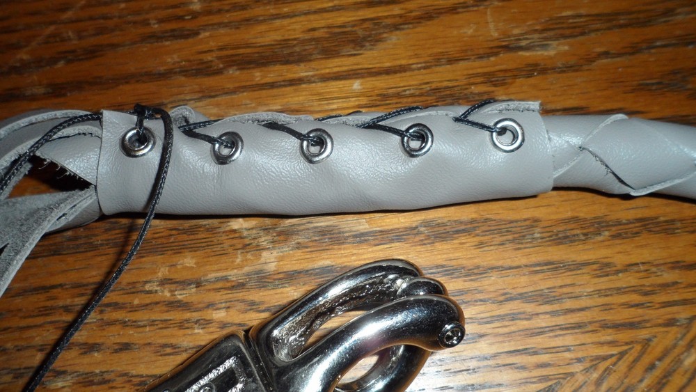 biker whip getback ULTIMATE whip SOLID Medium GRAY BY STITCH!!!!