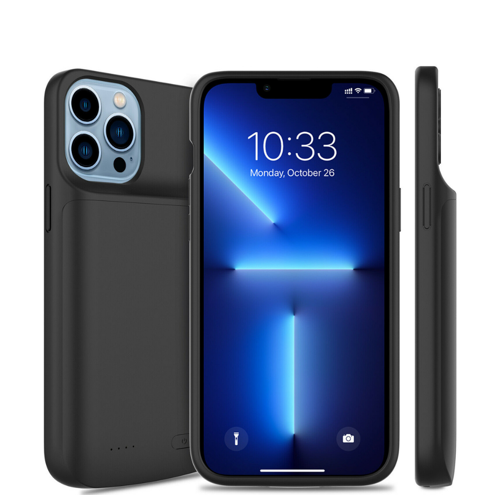 For iPhone 14 13 12 11 External Battery Charger Case Power Bank Charging Cover