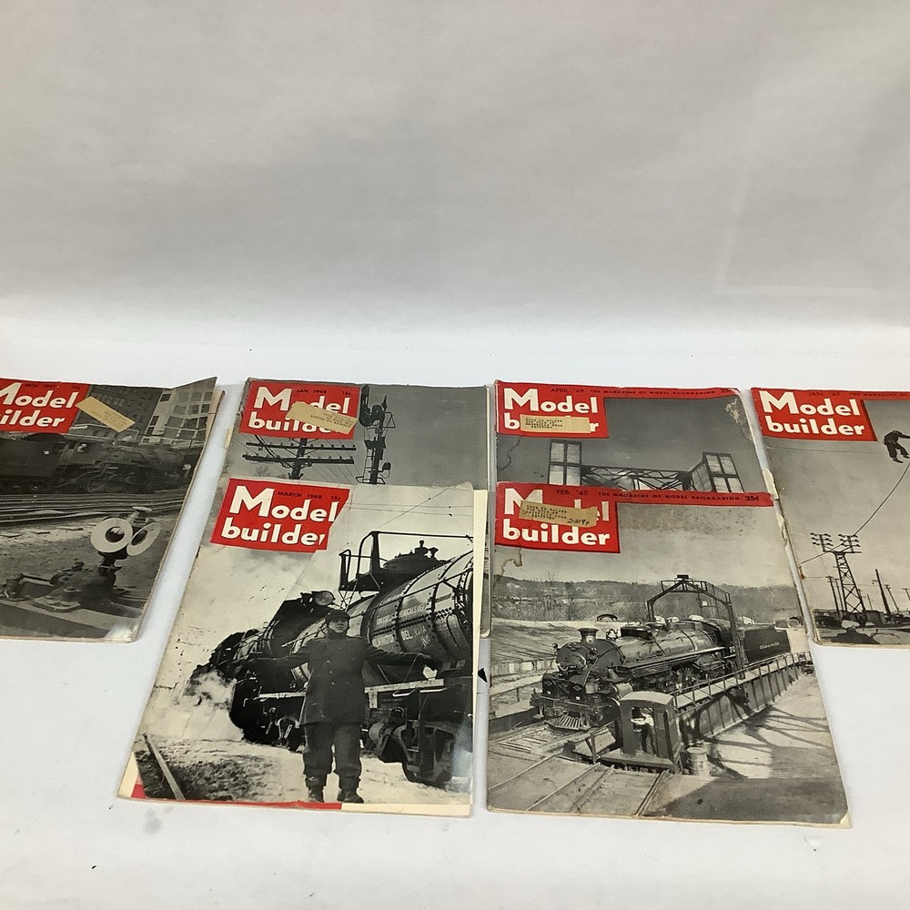 Model Builder 6 Issues 1947-1949 Train Magazine