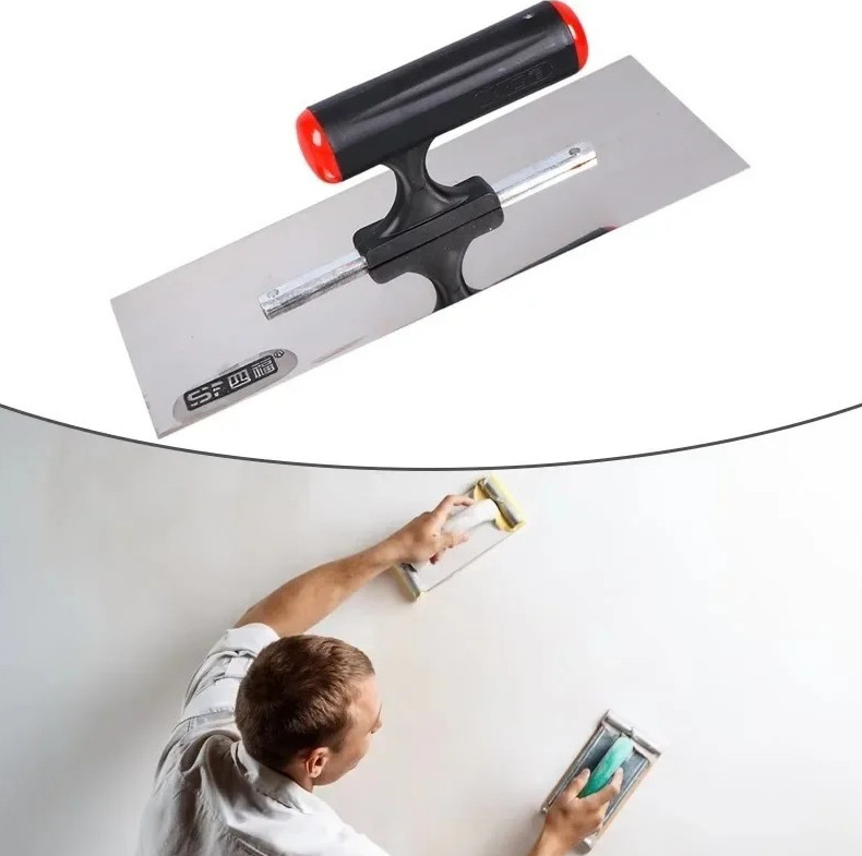 1pc Stainless Steel Plastering Trowel Cement Drywall Scraping Finishing Tool