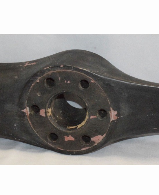 Seth Thomas Round Clock Mounted On A Piper Propeller.