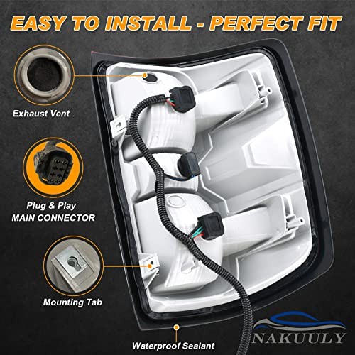 Tail Light Assembly Compatible with 2014-2015 Chevy 14-15 Left Driver Side