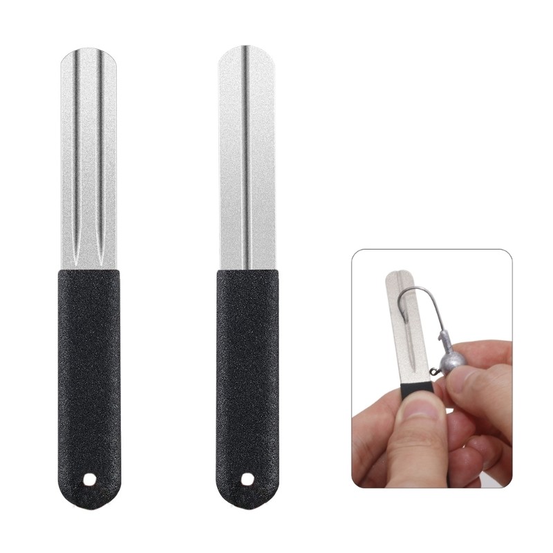 Double Sided Fishing Hook Grinding Stone Hook Sharpening File Enduring