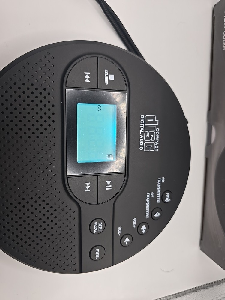 Portable CD Player with Bluetooth, Discman CD Player for Car with FM Transmitter