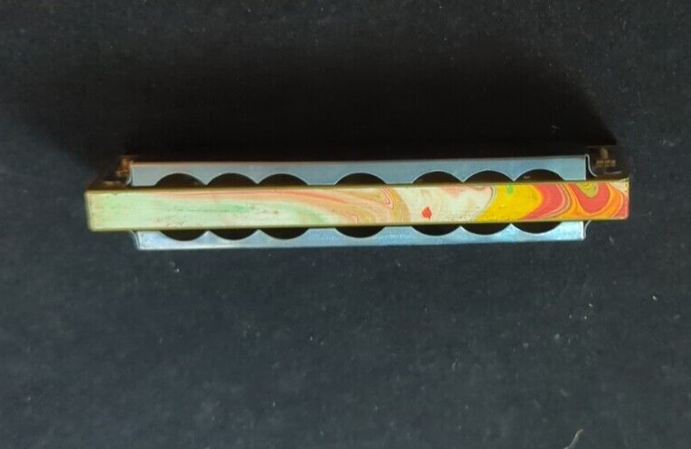 Vintage Blessing Harmonica With A Shiny Metallic Finish