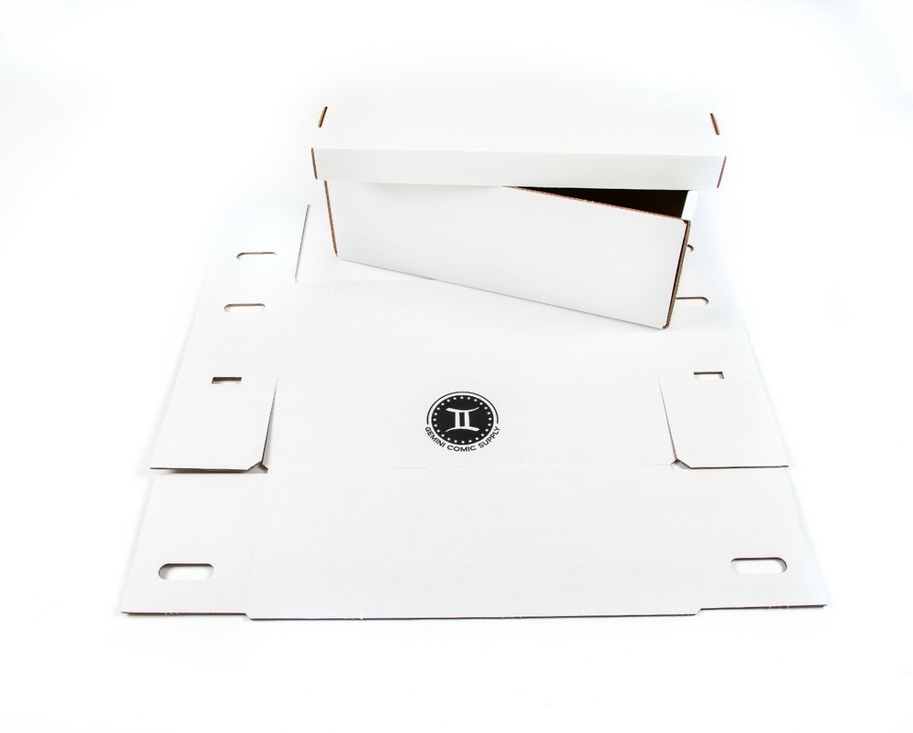 GEMINI Thick-Grip Long Comic Storage Box with Lid (glue-free)