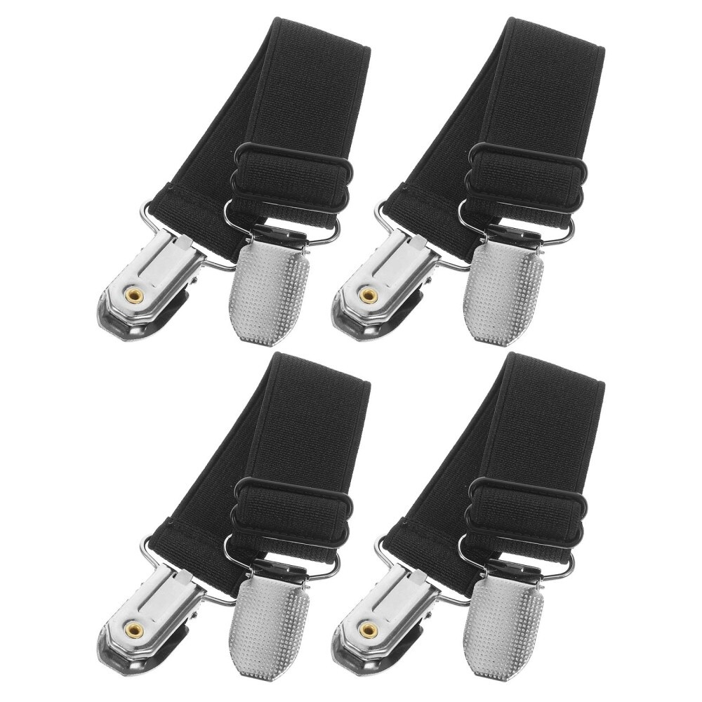 4pcs Adjustable Boot Clips for Motorcycle Riding Boot Straps Elastic Pant Keeper