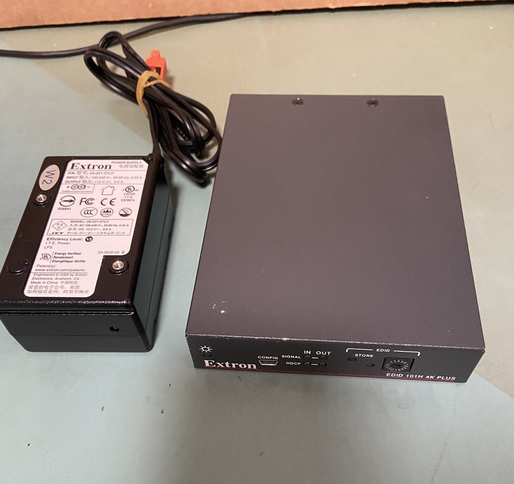 Extron EDID 101H 4K PLUS , AC Adapter Tested, working