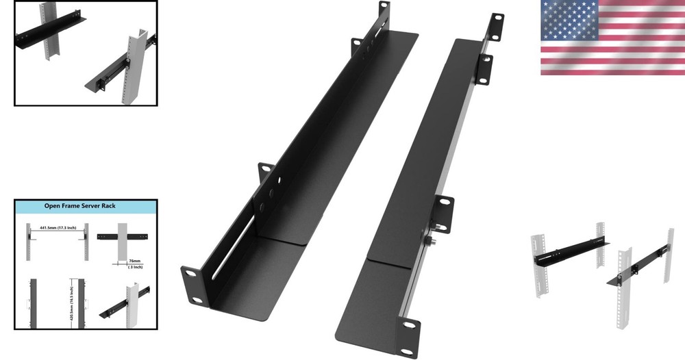Universal 4-Post or 2-Post Rack Rails - Server Mount Kit