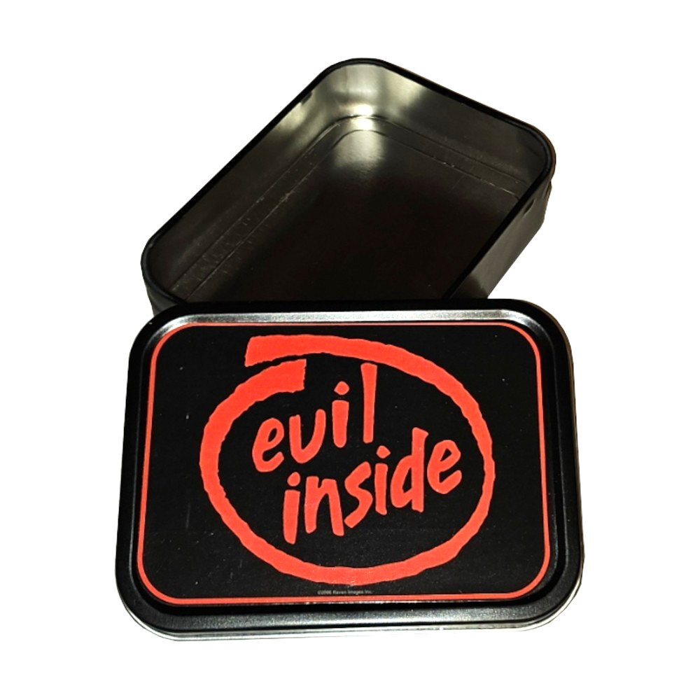 EVIL INSIDE Stash Tin Seal Tight Waterproof Storage Container