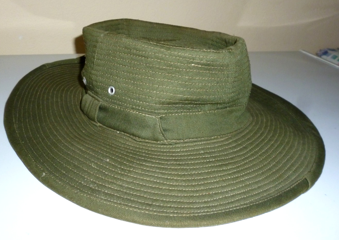 Vietnam 1960s Slouch Hat Commando Hat Size 7 1/4" by Tailor LUONG PHAN in Saigon
