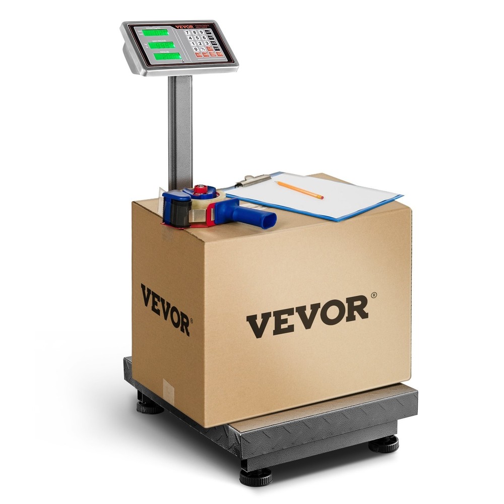 660lbs Weight Computing Digital Floor Platform Scale Postal Shipping Mailing