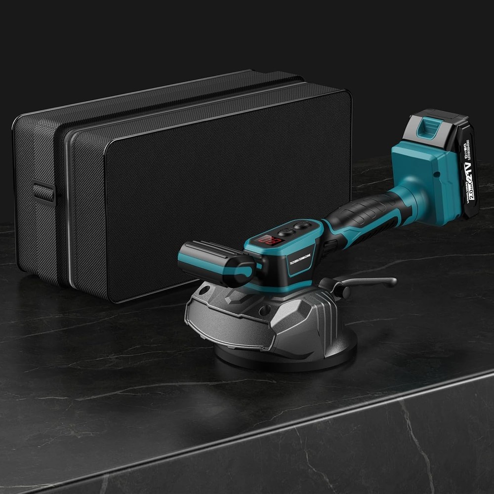 Cordless Tile Vibration Tool, LAKIX Tile Vibration Leveling Machine With 2 Batte