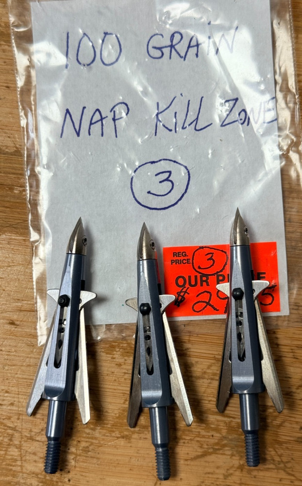 N.A.P. Kill Zone  100 Grain Broadhead 3 Pack