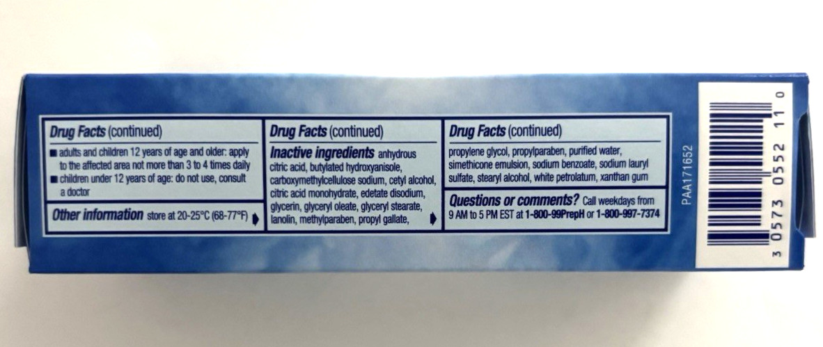 Preparation H Soothing Relief 1% Anti-Itch Cream, 0.9 oz Exp 12/2026