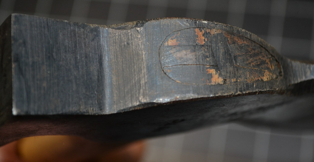 TRUE TEMPER - #TC - CLAW HATCHET WITH MARKED HANDLE - NEARLY NEW
