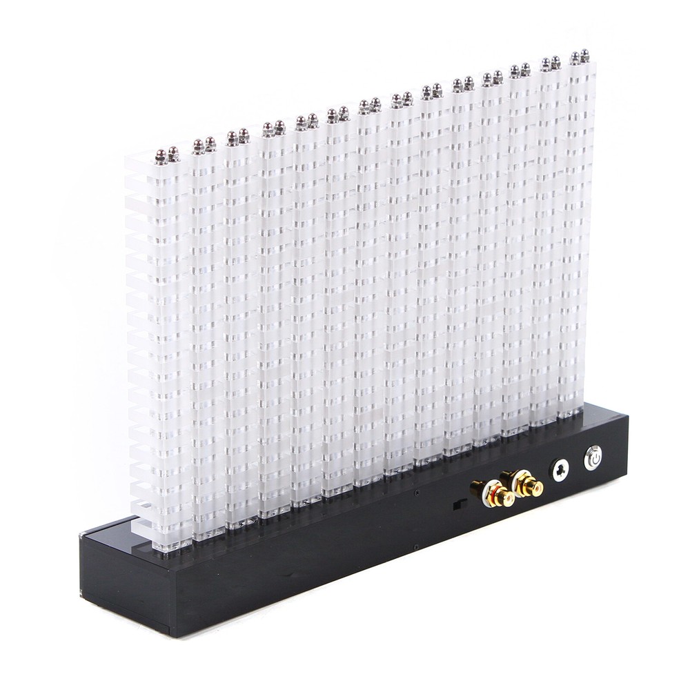 LED Music Spectrum Display Analyzer Stereo Audio Level Indicator 14-Segment 110V