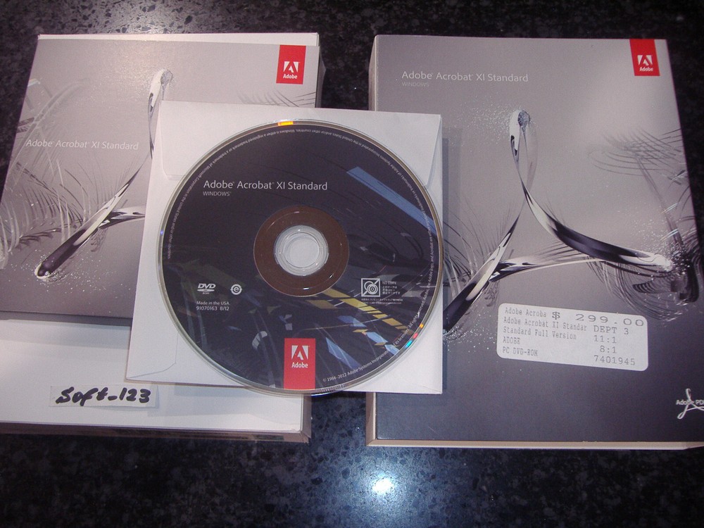 Adobe Acrobat XI 11 Standard Full Version for Windows Licensed for 2 PCs