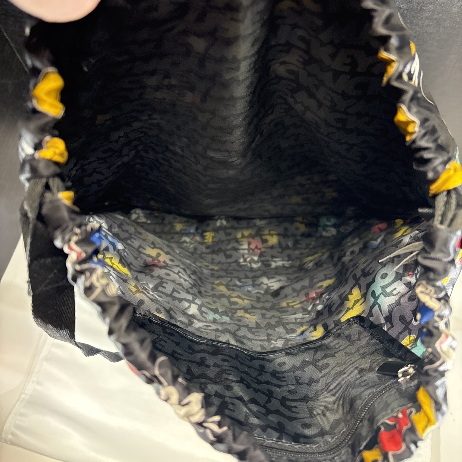 Walt Disneyland Disney Parks Mickey Mouse All Over Print Drawstring Backpack Bag