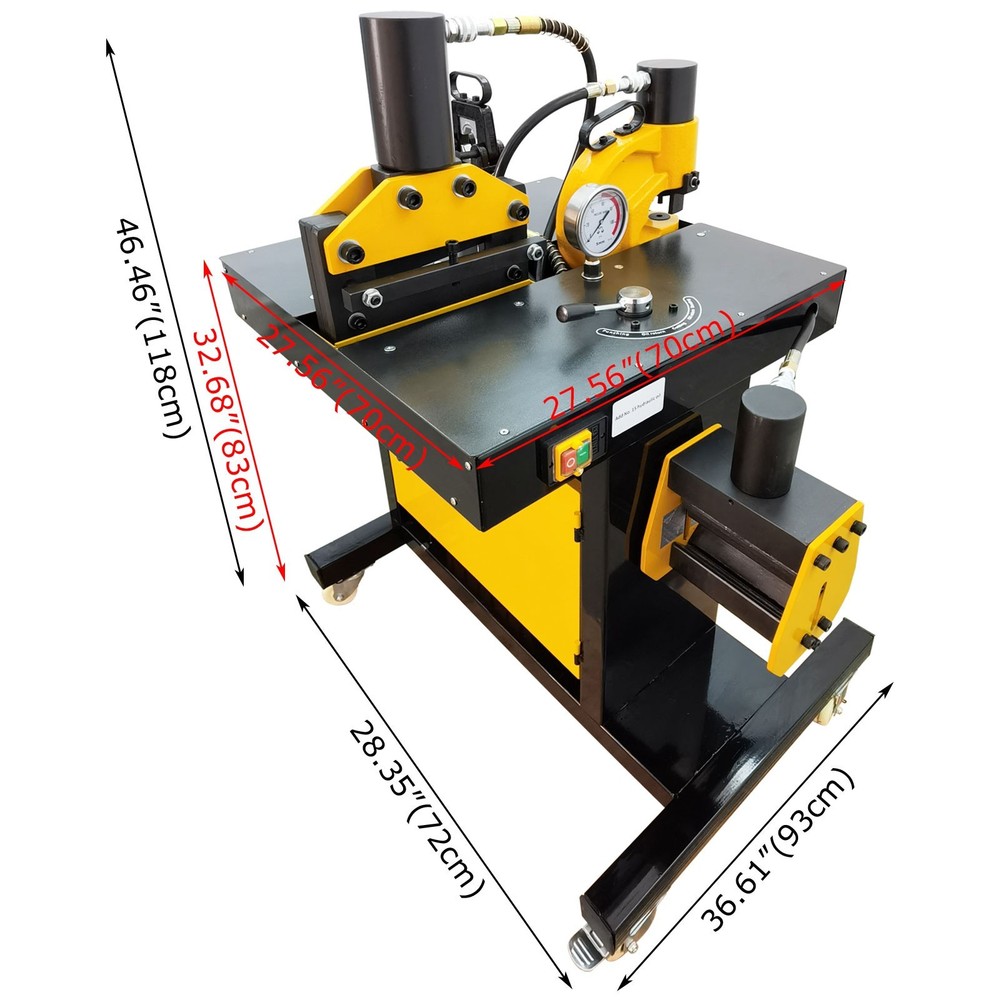 Multi-functional Busbar Processing Machine Cutting Punching Flat Bending Crimpin