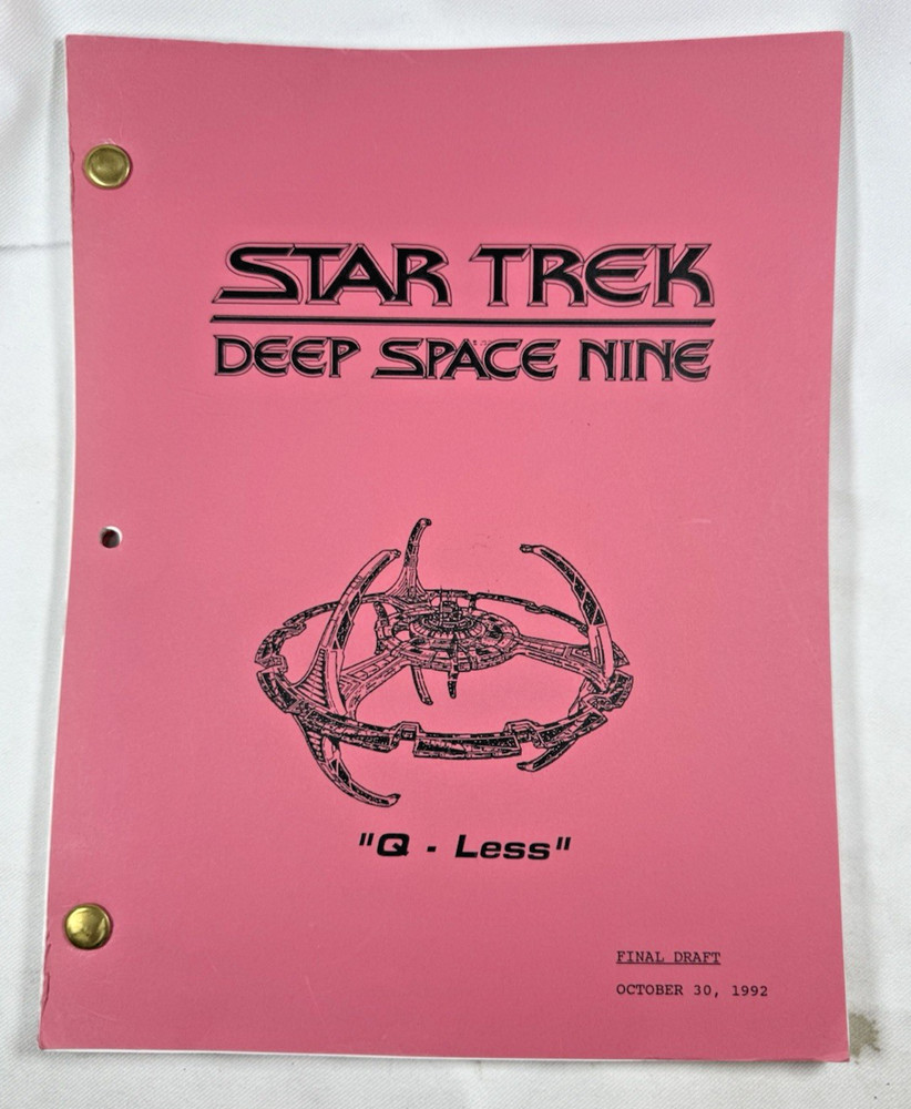 Star Trek Deep Space Nine 1992 Script "Q-Less" - Paramount Pictures Final Draft