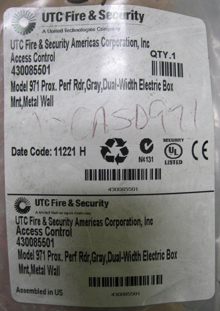 UTC Fire And Security 430000085501 Access Control