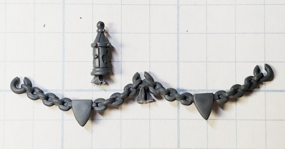 Warhammer Old World Bretonnian Bits Men at Arms & Bowman Command Chain & Lantern