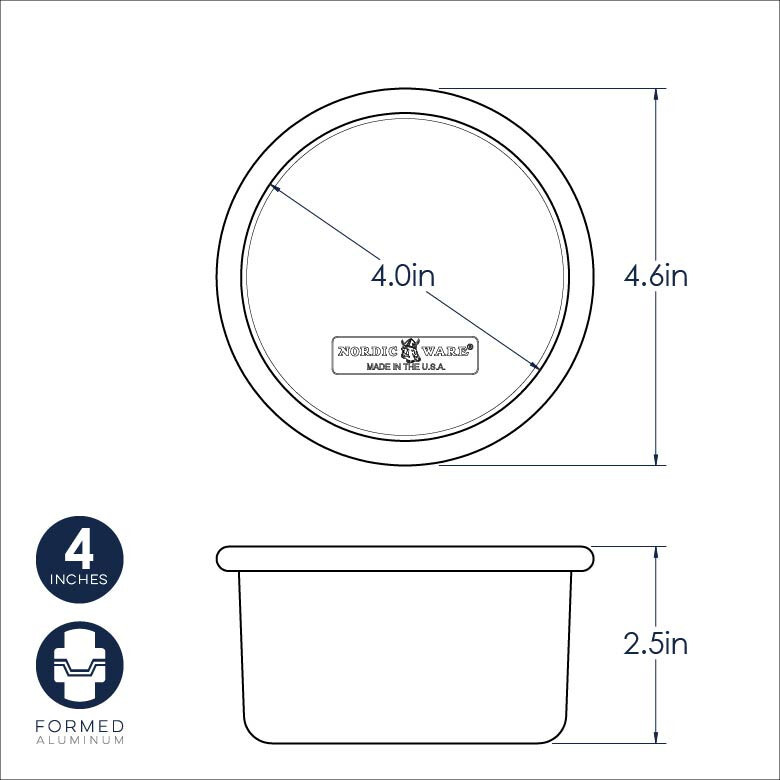 Nordic Ware Naturals® 4" Round Layer Cake Pan