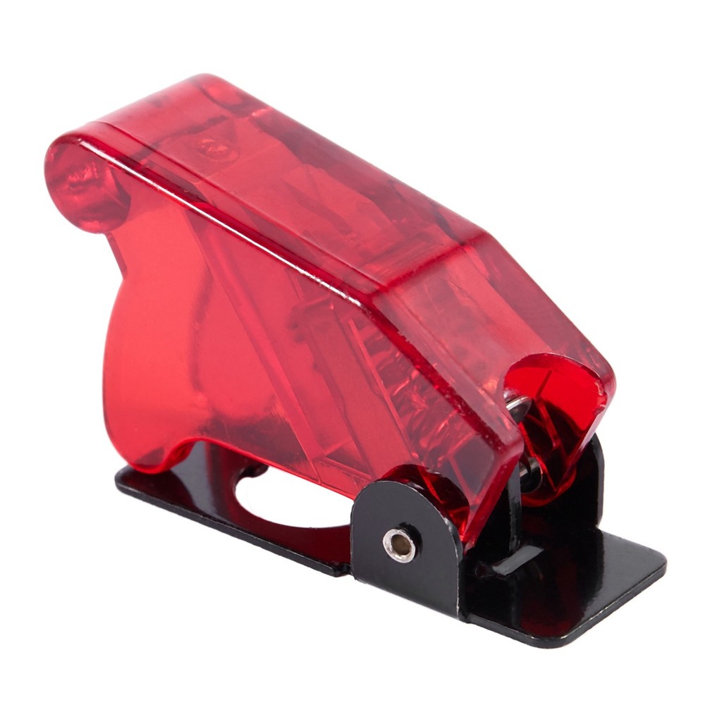 Plastic 12mm Toggle Switch Safety Cover Protector Guard 5Pcs Red T4O4