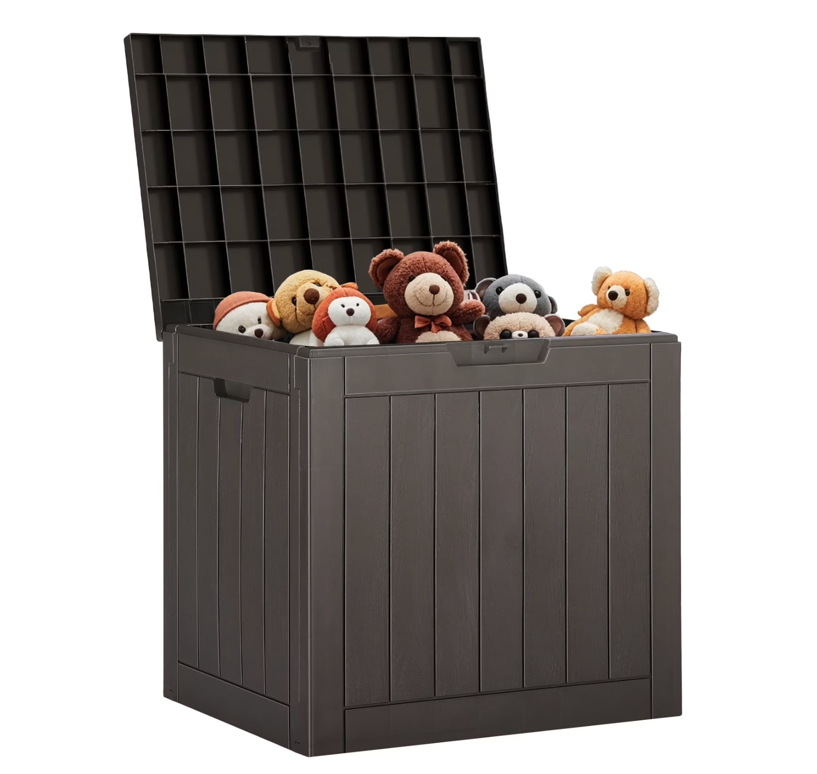 Gianna 31 Gallon Resin Deck Box, Waterproof UV Resistant Outdoor Storage Box for