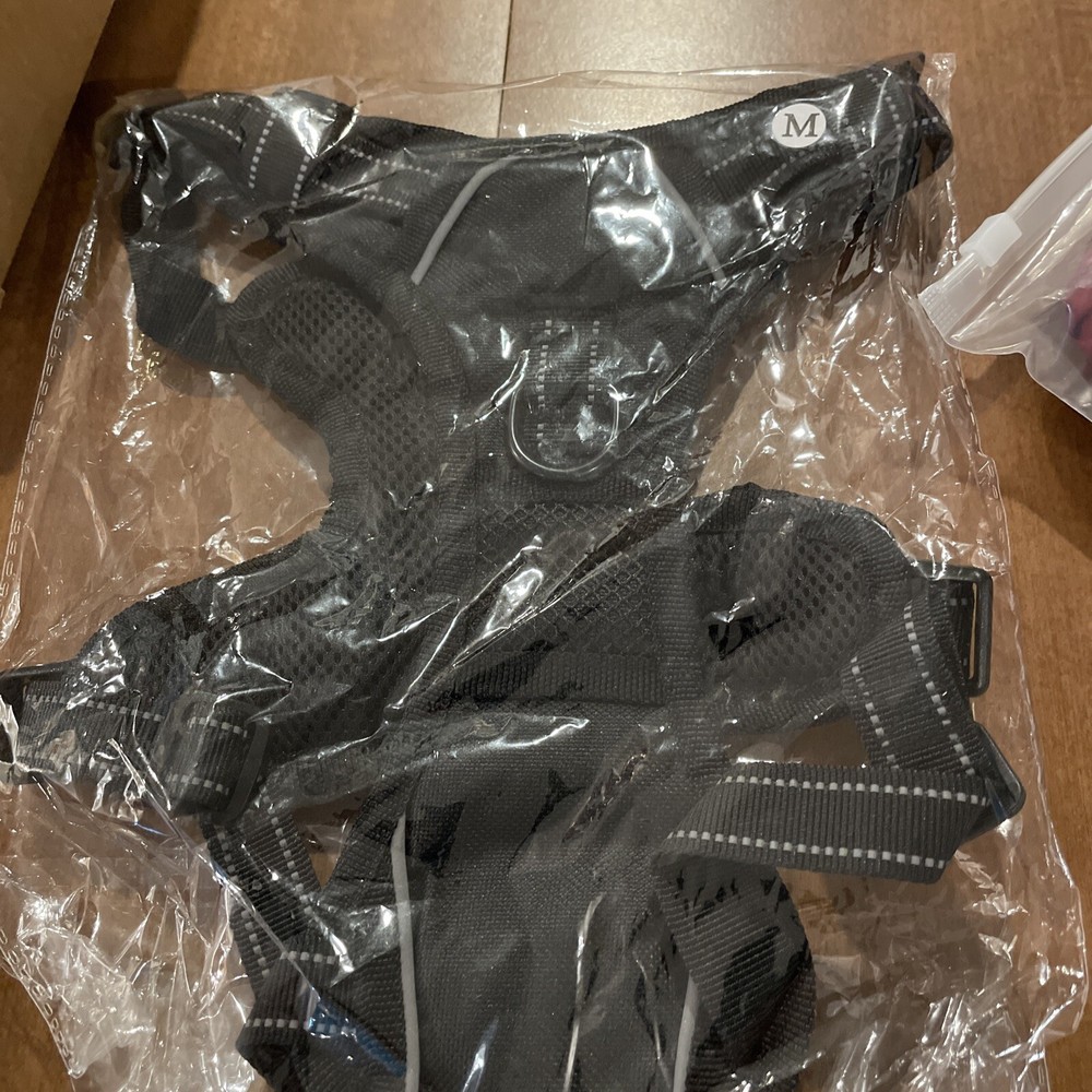 azeele medium dog harness new black