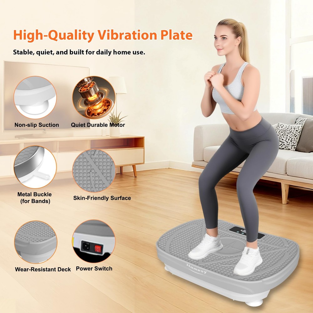 Vibration Platform Exercise Machine – Whole Body Workout, Fat-Burning & Lymph...