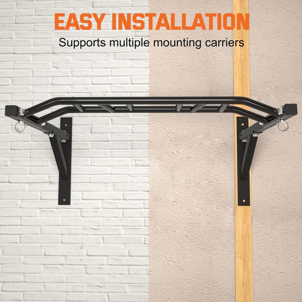 Wall Mounted Multi Grip Pull Up Bar 14 Positions