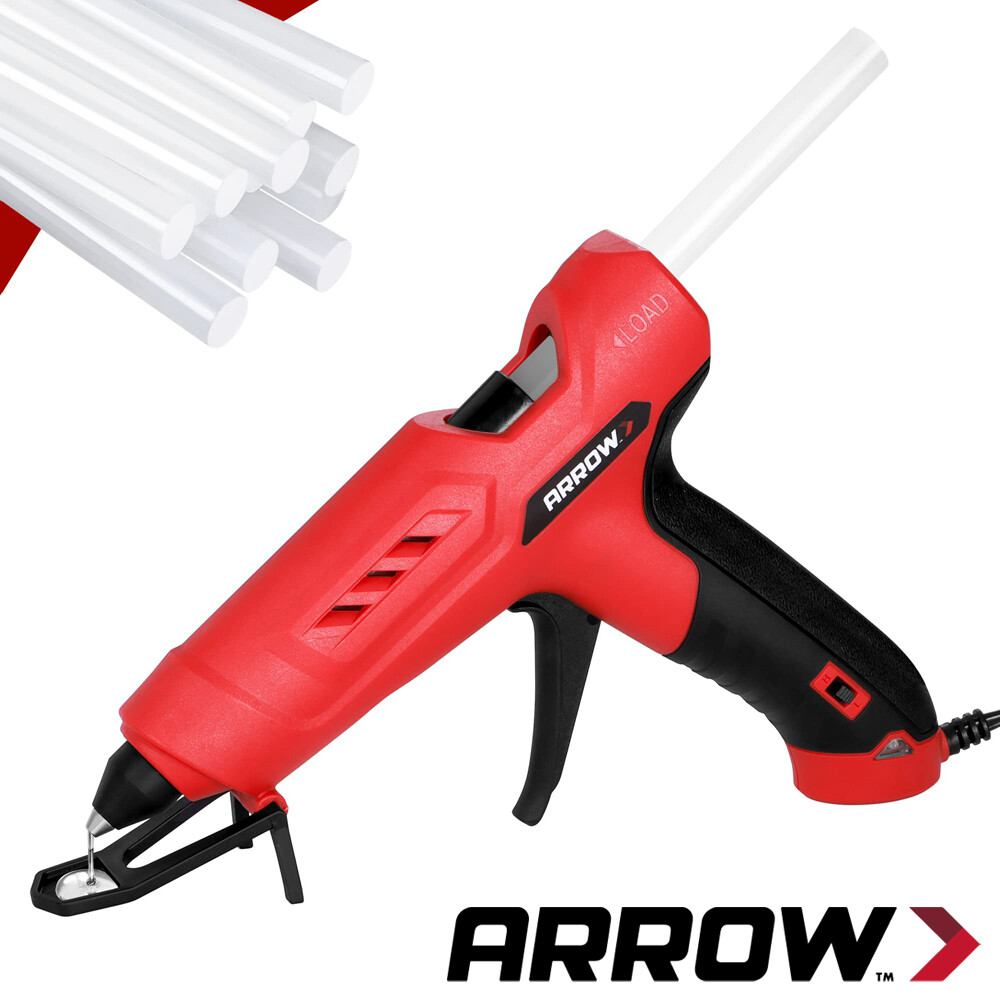 Arrow Heavy Duty Hot Glue Gun Kits High/Low Temp Glue Gun w/12PC Glue Gun Sticks