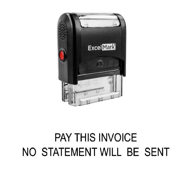 PAY THIS INVOICE Stamp - Self-Inking / Black