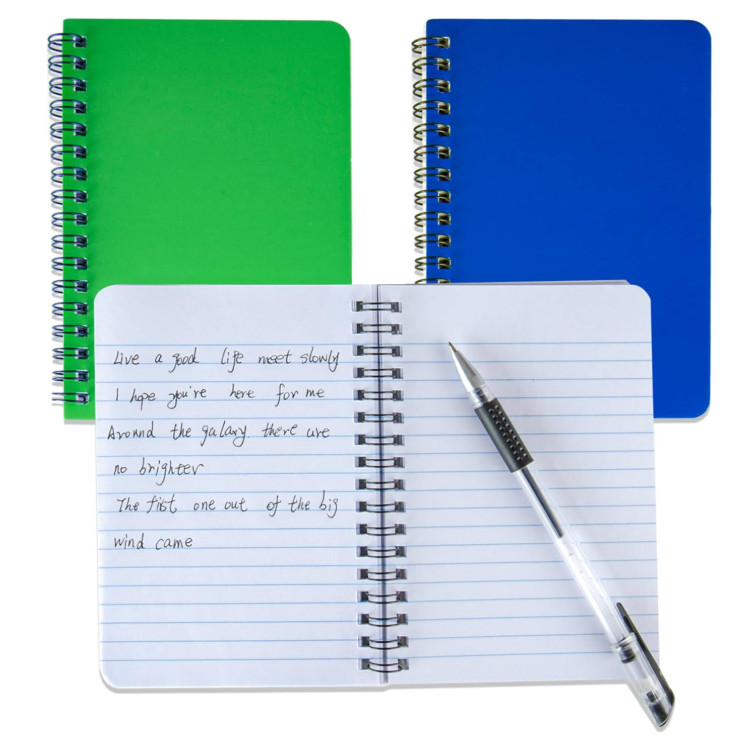 Spiral Notebook 4Pack Pocket Notebook 4.2"x 6.1" Pocket Notepad Small Notebook