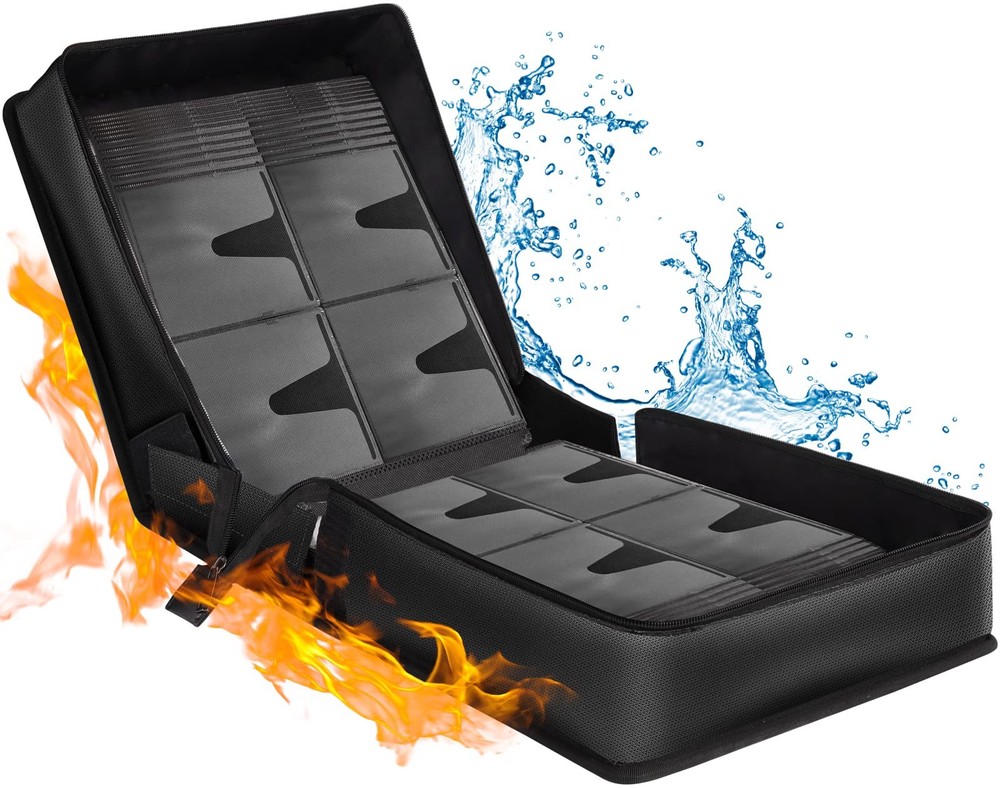 Fireproof CD Case, CD/DVD Storage Box,400 Capacity CD Binder DVD Storage Hold...