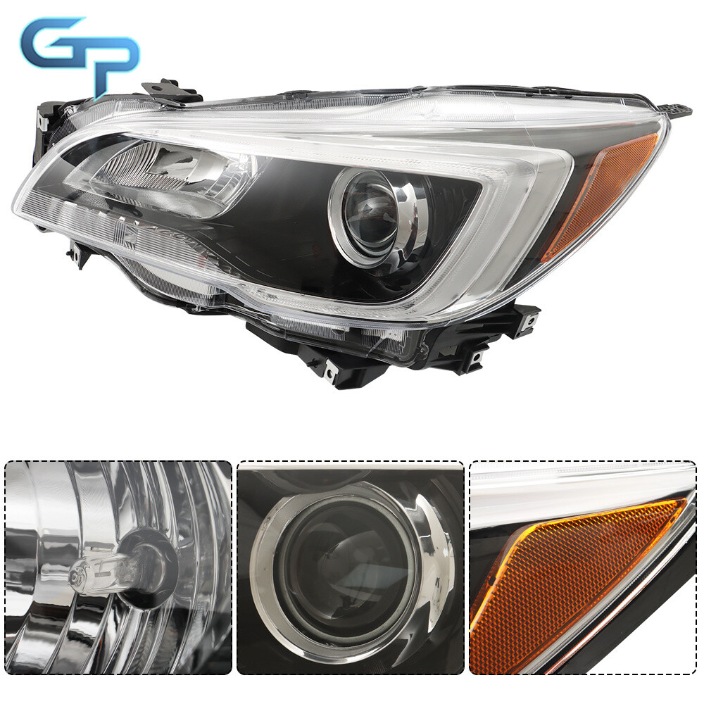 Driver Left Side Headlight For 2015-2017 Subaru Legacy/Outback Halogen Black