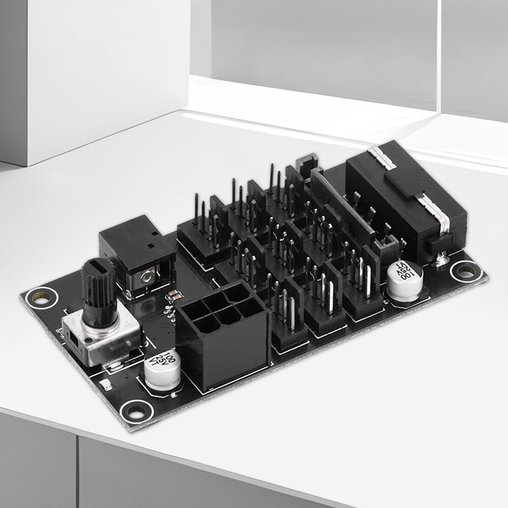 Computer Chassis PWM Violent Fan Speed Controller 9CH High-Power Hub Controller